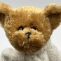 Wishpets Plush Bear MICHAEL Luck of the Irish White Knit Sweater Shamrock Toy 9"
