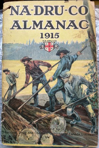 Antique NA-DRU-CO ALMANAC 1915 Farmer's Guide & How To Cure Common Ailments