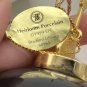 Elvis Presley Gold Porcelain Ornaments Bradford Exchange Song Theme Set Of 2 VTG