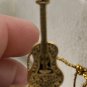 Elvis Presley Gold Porcelain Ornaments Bradford Exchange Song Theme Set Of 2 VTG