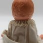 Vintage Ideal Hard Plastic Baby Doll Sleepy Blue Side Eyes in Handmade Gown 1950