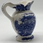 VINTAGE TILSO JAPAN CHINA BLUE AND WHITE BLUE WILLOW PITCHER 5&acirc;��