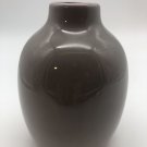 Hosley Pottery Taupe Grey Gray Bulb bud vase 5" Tall