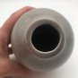 Hosley Pottery Taupe Grey Gray Bulb bud vase 5" Tall