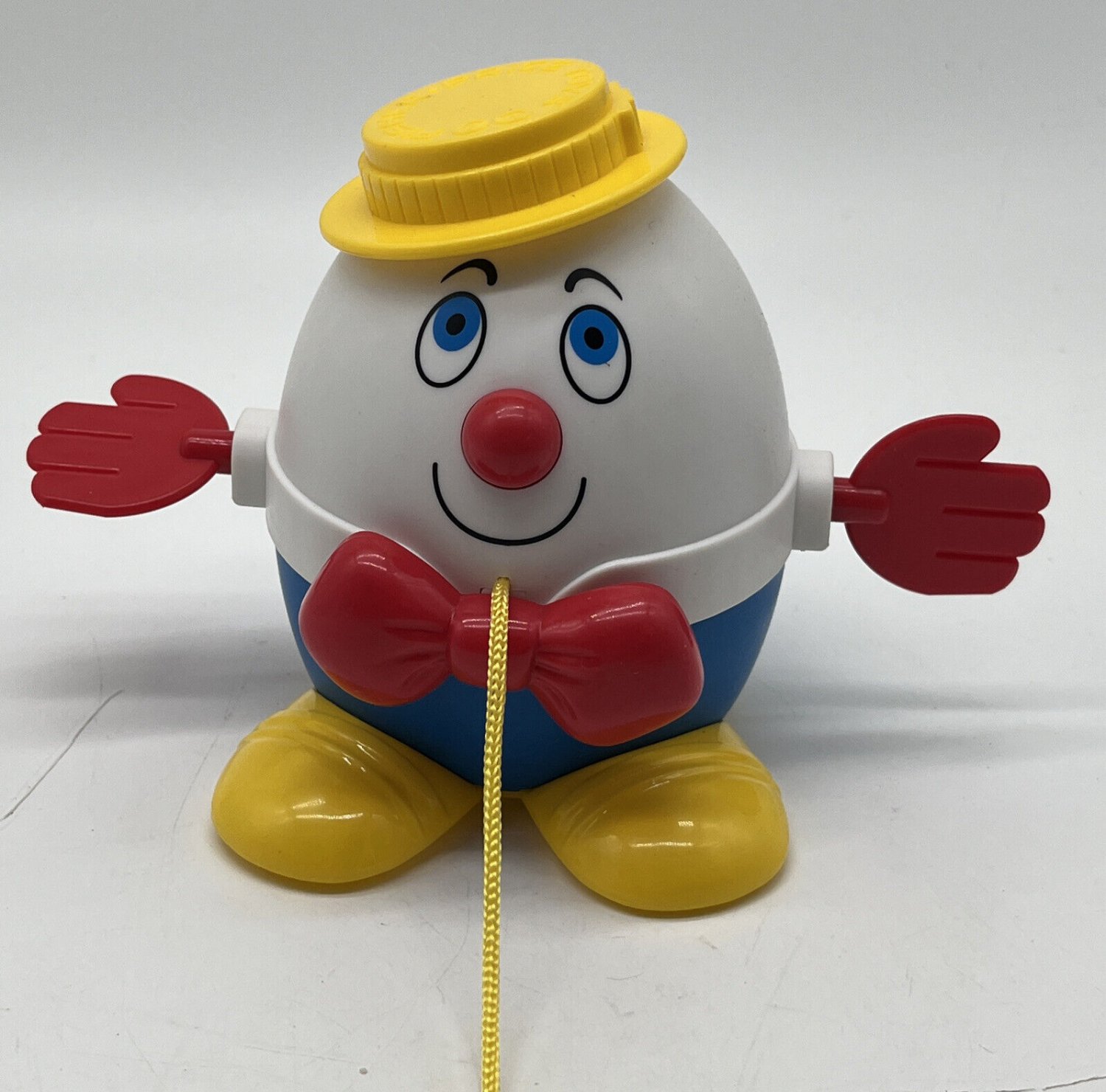 Fisher Price Humpty Dumpty #02186 Pull Toy With Spinning Hands Repro