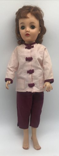 Vintage Ideal Miss Revlon Doll Red Auburn Hair Asian Inspired Original Outfit