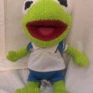 Disney Store Baby Kermit Plush Muppet Babies 12” Green With Logo Polo Clean