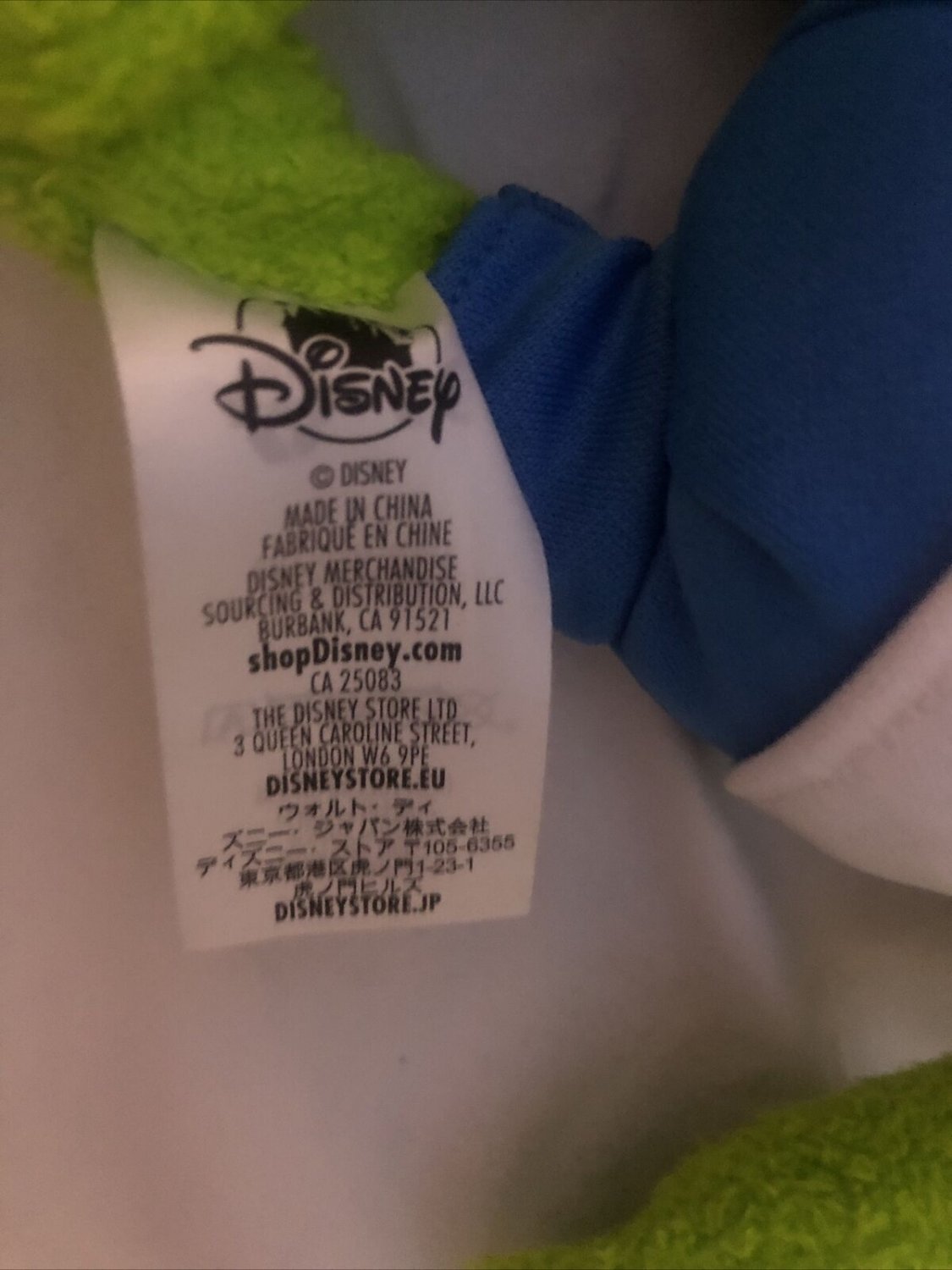 Disney Store Baby Kermit Plush Muppet Babies 12” Green With Logo Polo Clean