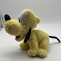 Disney Tote A Tail Yellow Soft Plush Stuffed Animal Pluto 7" x 8" CLEAN