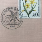 Vintage Royal Horticultural Society Flower Stamp First Day Cover 1980 Berlin