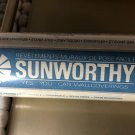 Vintage Sunworthy WallPaper Double Roll 55.4 Sq Ft Green Stripe Floral NOS