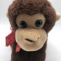 Dan Dee Monkey 10" Plush Red Heart Bow Valentines Day Stuffed Animal Toy CLEAN