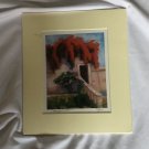 Bougainvillea By Logan Handmade Matted Print Watercolor Painting