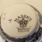 Vintage Mason's Ironstone Watteau England Round Shaped Tea Cup & Saucer Set Of 3