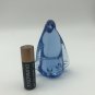 United States Commemorative Fine Art Gallery Blue Penguin Blown Glass