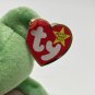 1998 Ty Beanie Baby Kicks the Soccer Bear Push Toy Rare with Errors on Ty Tag