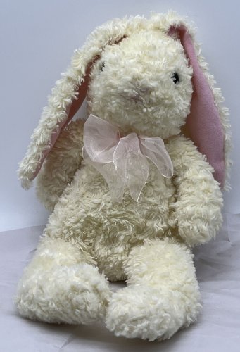 Omega Toy Yellow Bunny Rabbit Plush Stuffed Animal Toy Vintage 12 inch
