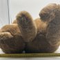 Vintage Kamar Brown Sitting Teddy Bear Plush Korea Orange Eyes CLEAN