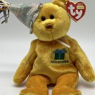 TY NOVEMBER the BIRTHDAY BEAR BEANIE BABY 2002 Vintage