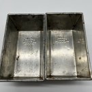 Vintage Small Metal Bake King Loaf Pans 6 X 3.5”X 2.5” Set Of 2