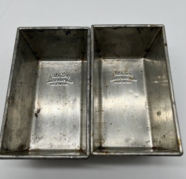 Vintage Small Metal Bake King Loaf Pans 6 X 3.5&acirc;��X 2.5&acirc;�� Set Of 2