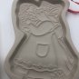 Longaberger Pottery 1994 Mama and Baby Bunny Easter Cookie Mold