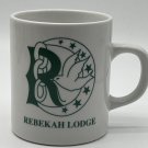 Rebekah  Lodge FLT White And Green 10 OZ Coffee Mug