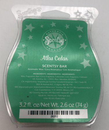 Scentsy Bar ATLAS CEDAR Wax Bar Sold Out EVERYWHERE Discontinued HTF RARE