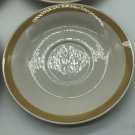 Vintage VTG USA White With Orange Stripe Dessert Plates Set Of 4 Salad Saucer