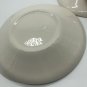 Vintage VTG USA White With Orange Stripe Dessert Plates Set Of 4 Salad Saucer