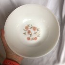 8" FIRE KING '50s Oven Ware Fleurette Floral Flower Pattern Serving Bowl
