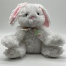 Melissa & Doug Plush White Pink Bunny Rabbit “Blossom”  10” CLEAN