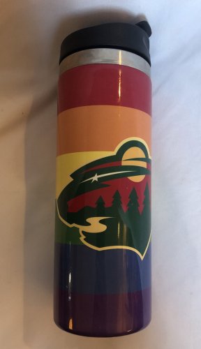 Minnesota Timberwolves Rainbow Impact NBA 16oz Travel Tumbler Coffee Mug Cup