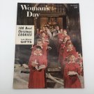 Woman's Day Magazine December 1957 100 Best Christmas Cookies Issue No Label