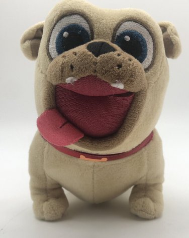 Puppy Dog Pals ROLLY Pug 6" Plush Disney Store Junior Stuffed Animal Toy CLEAN