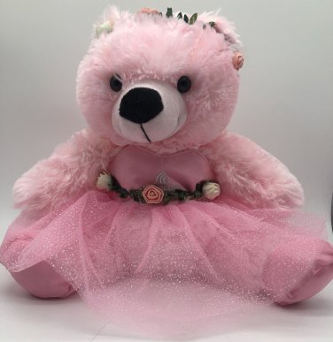 Moscow Ballet's Great Russian Nutcracker Pink Floral Teddy Bear Plush TuTu Doll