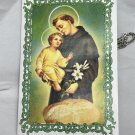 Vintage Catholic St Anthony & St Anthony Medal On Prayer Card