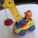 Vintage Sesame Street Ernie Construction Vehicle Truck Boom Crane Tyco Magnetic