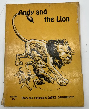 ANDY AND THE LION James Daugherty Scholastic 1st Printing Softcover 1967