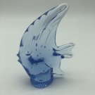 United States Commemorative Fine Art Gallery Blue Angel Fish Blown Glass