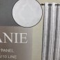Sally Textiles &acirc;��Stephanie&acirc;�� White Silver Moroccan Print 58&acirc;��x 84&acirc;�� Grommet Panels