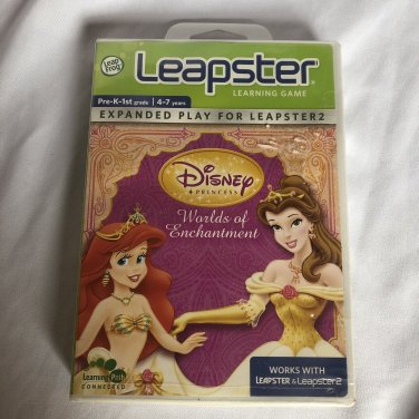 Leap Frog Leapster Disney Princess Worlds of Enchantment Game PreK 1st Grade New