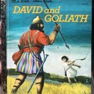 Little Golden Book "David And Goliath" Vintage 1974 Children's Religious Story