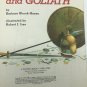 Little Golden Book "David And Goliath" Vintage 1974 Children's Religious Story
