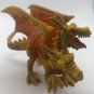 Vintage Dragon Plastic PVC Toys Figures Fire Breathing Winged 2 Headed Set Of 3