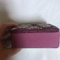 World Market Purple Beaded Trinket Travel Jewelry Silver Velvet 3.5&acirc;��x2.5&acirc;��x1.5&acirc;��