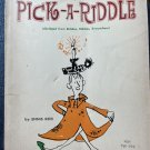 Vintage 1964 Pick A Riddle Paperback Book