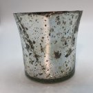 Vintage Gold Mercury Glass Candle Holder 3.5”