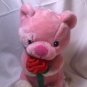 Animal Adventure Plush Teddy Bear Pink White Stuffed Animal 2016 Rose