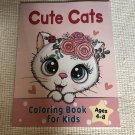Cute Cats Coloring Book for Kids Ages 4-8: Adorable Cartoon Cats, Kittens & Cats